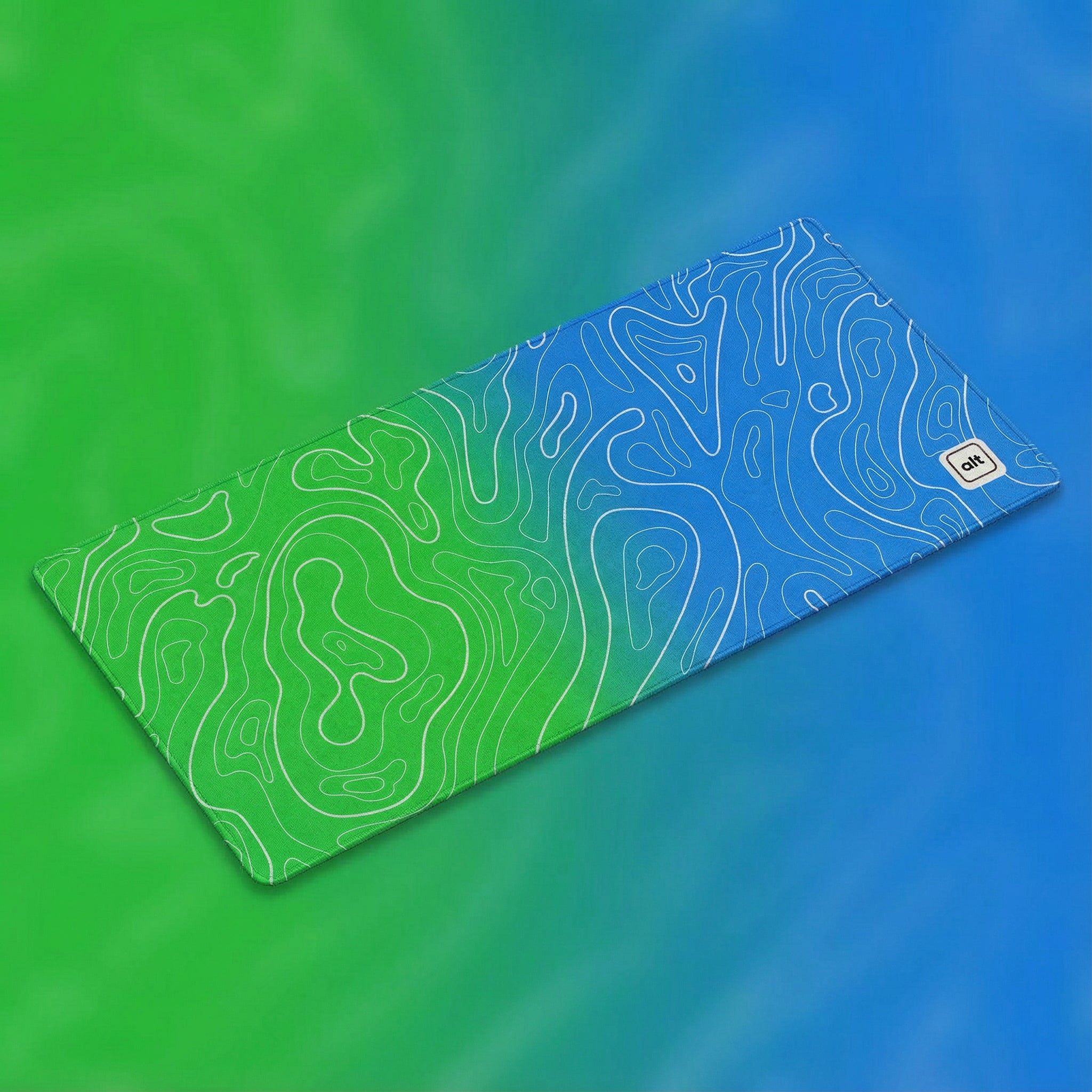Peacock Ombre Damascus Mousepad