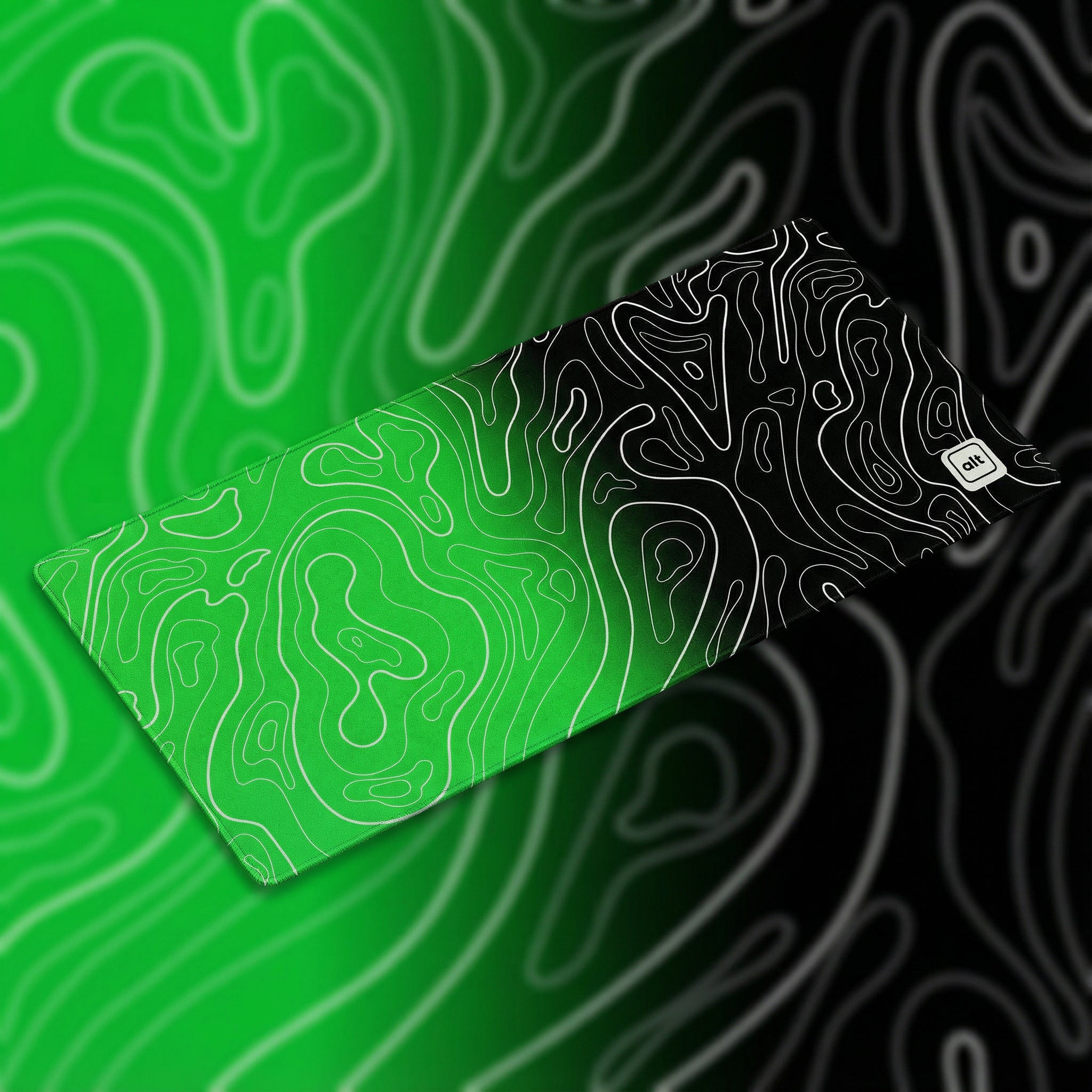 Shamrock Ombre Damascus Mousepad