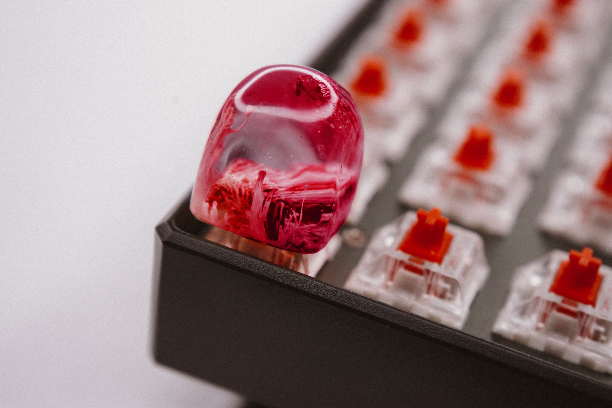 Maroon Jelly Artisan Keycap