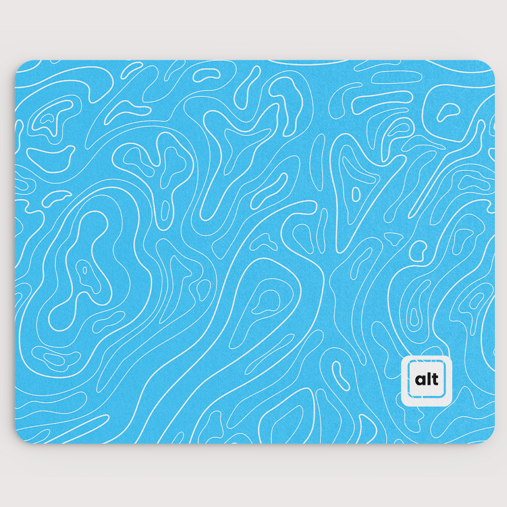 Blue Damascus Mousepad