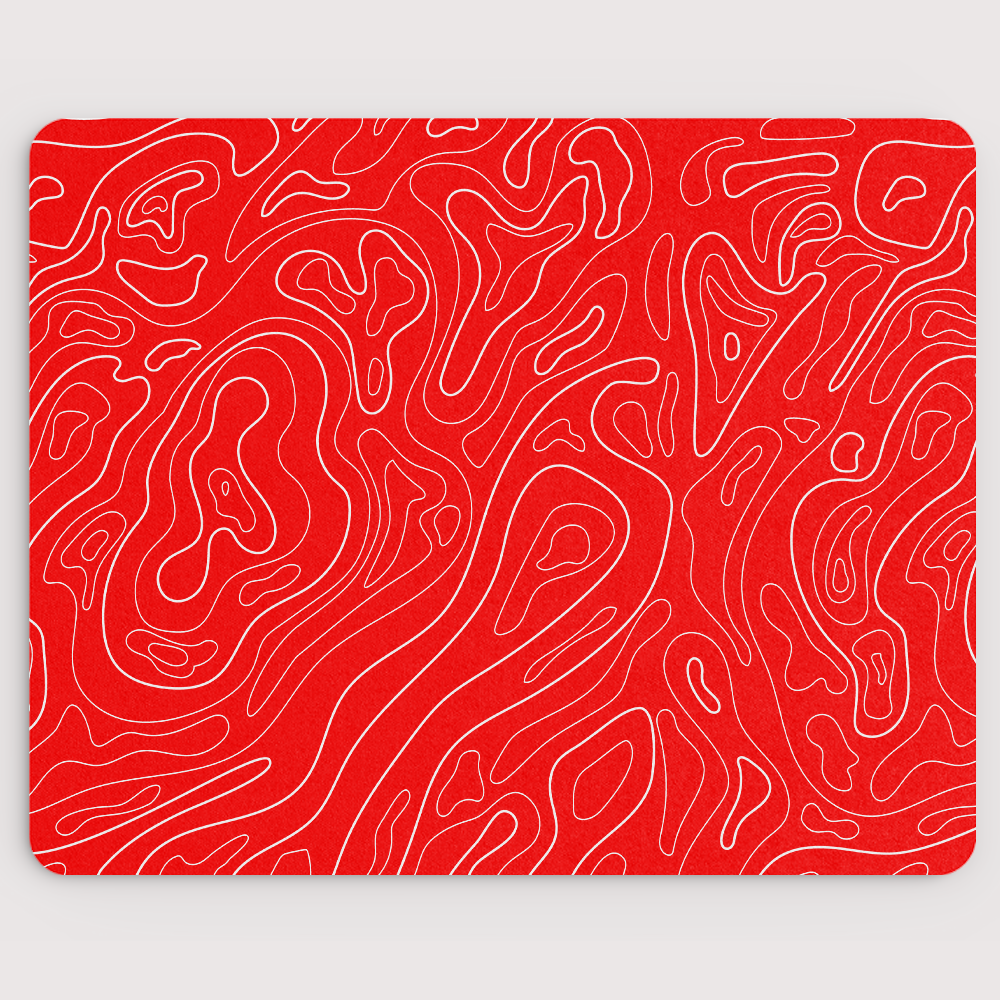 Red Damascus Mousepad