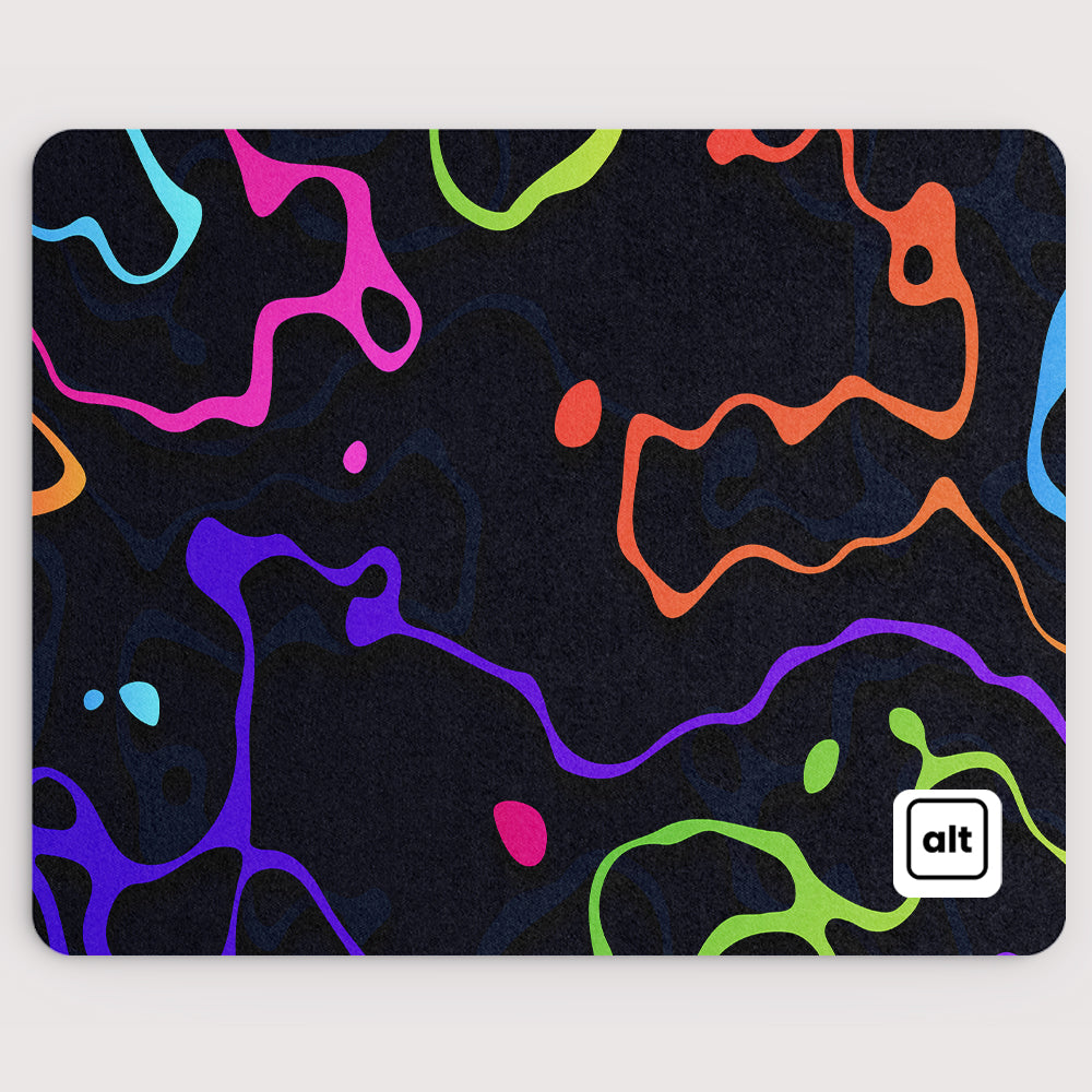 Neon Splash Mousepad
