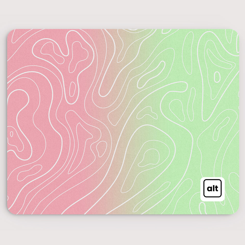 Watermelon Ombre Damascus Mousepad