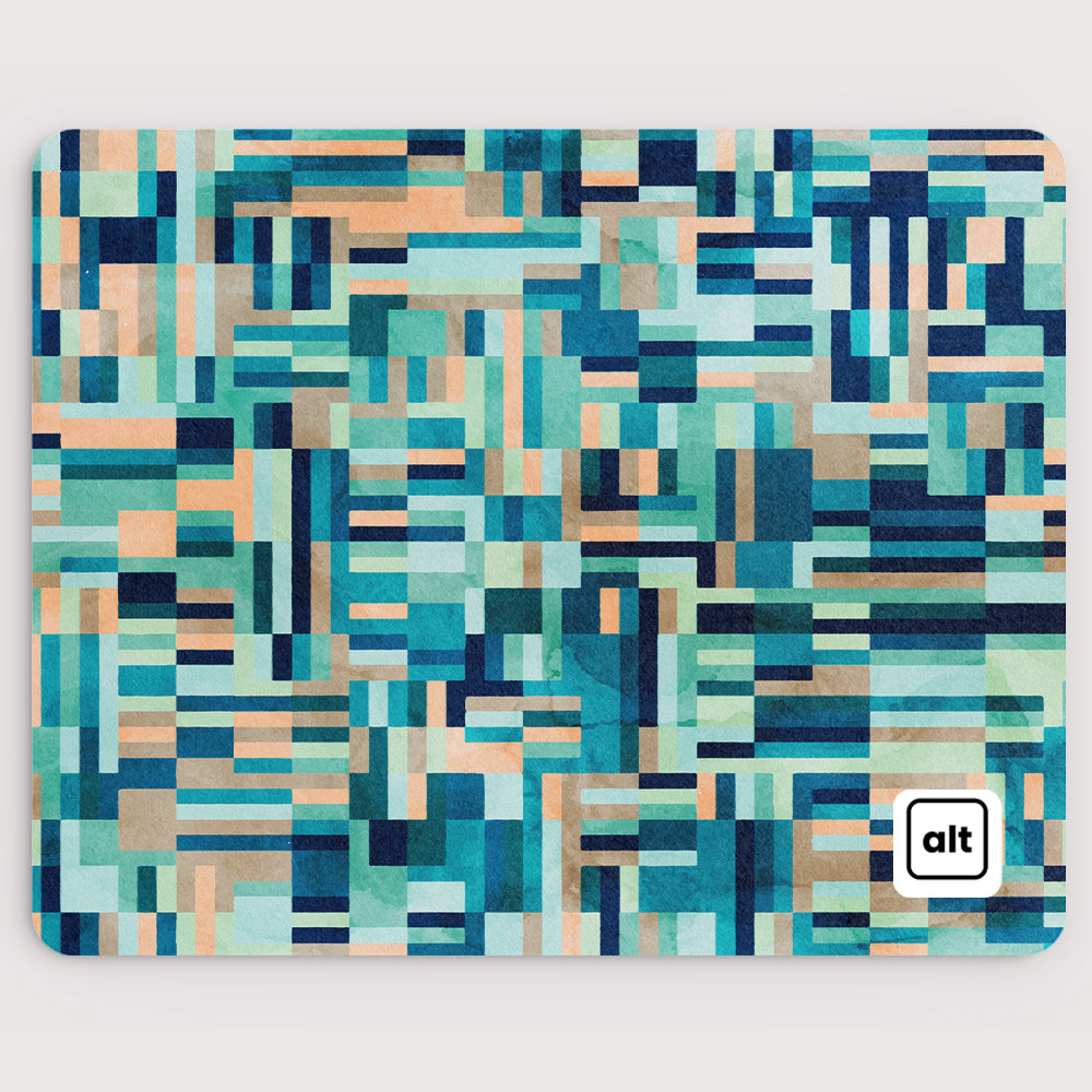Blue Maze Mousepad