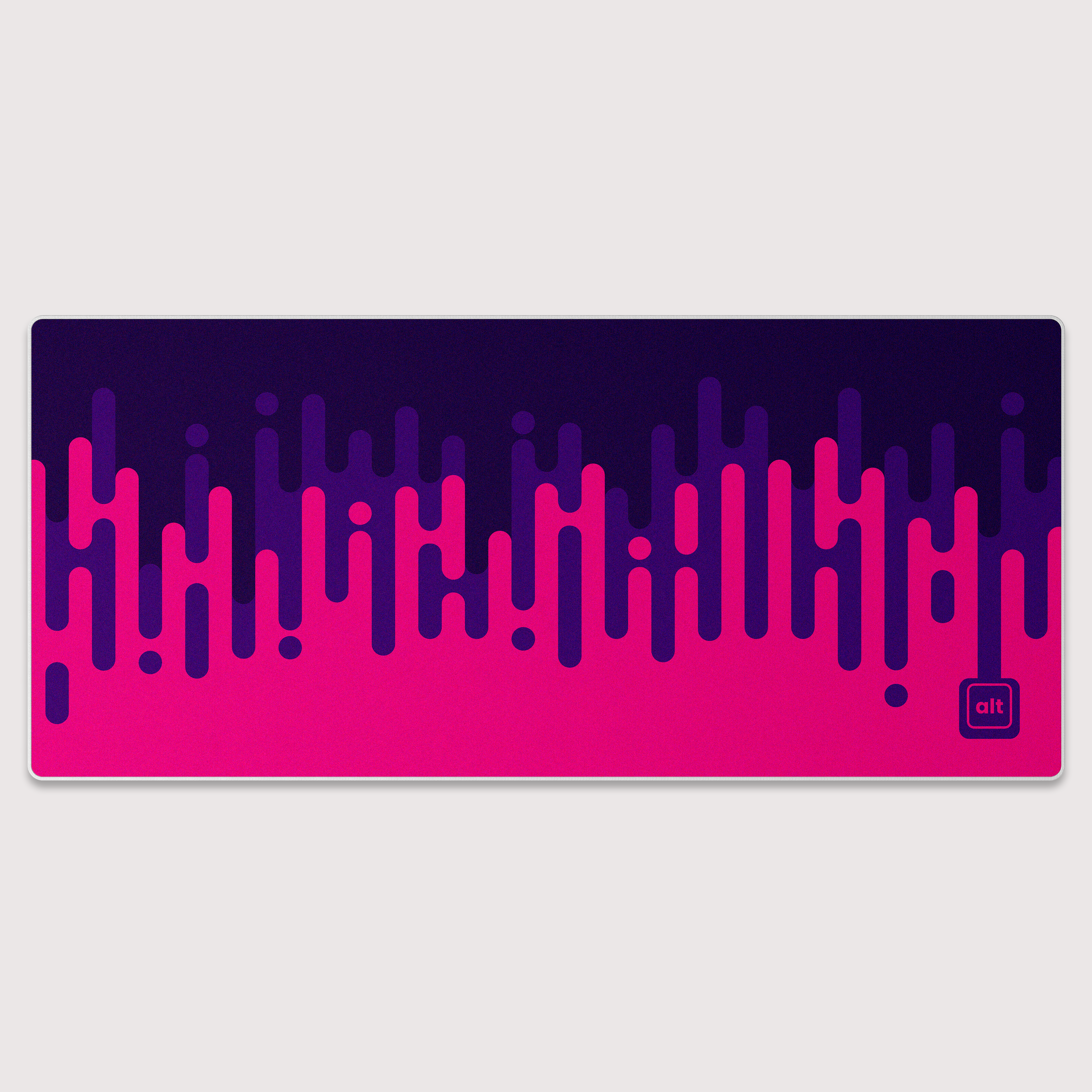 Linear Waves Fuchsia Mousepad