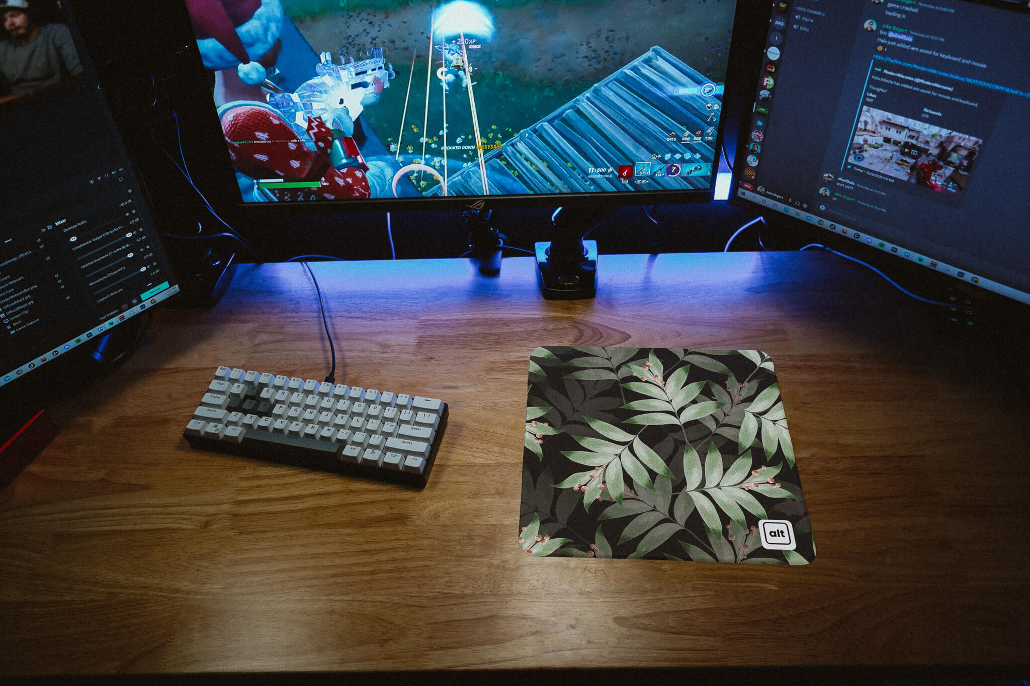Leaf Print Mousepad