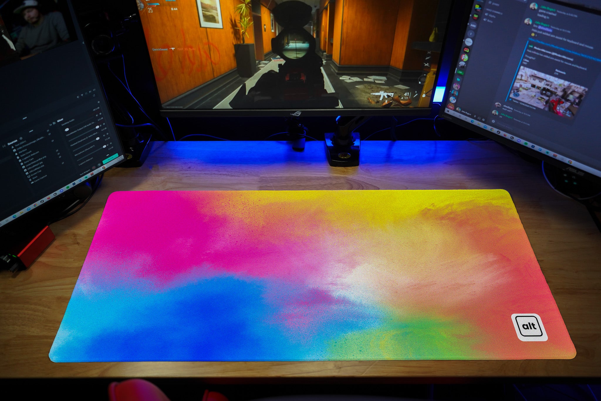 Rainbow Watercolor Mousepad
