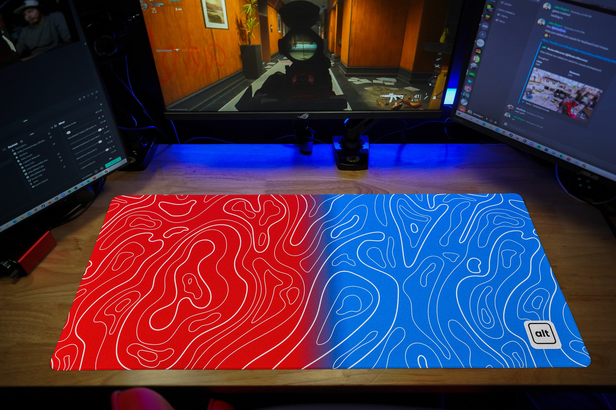 Webslinger Ombre Damascus Mousepad