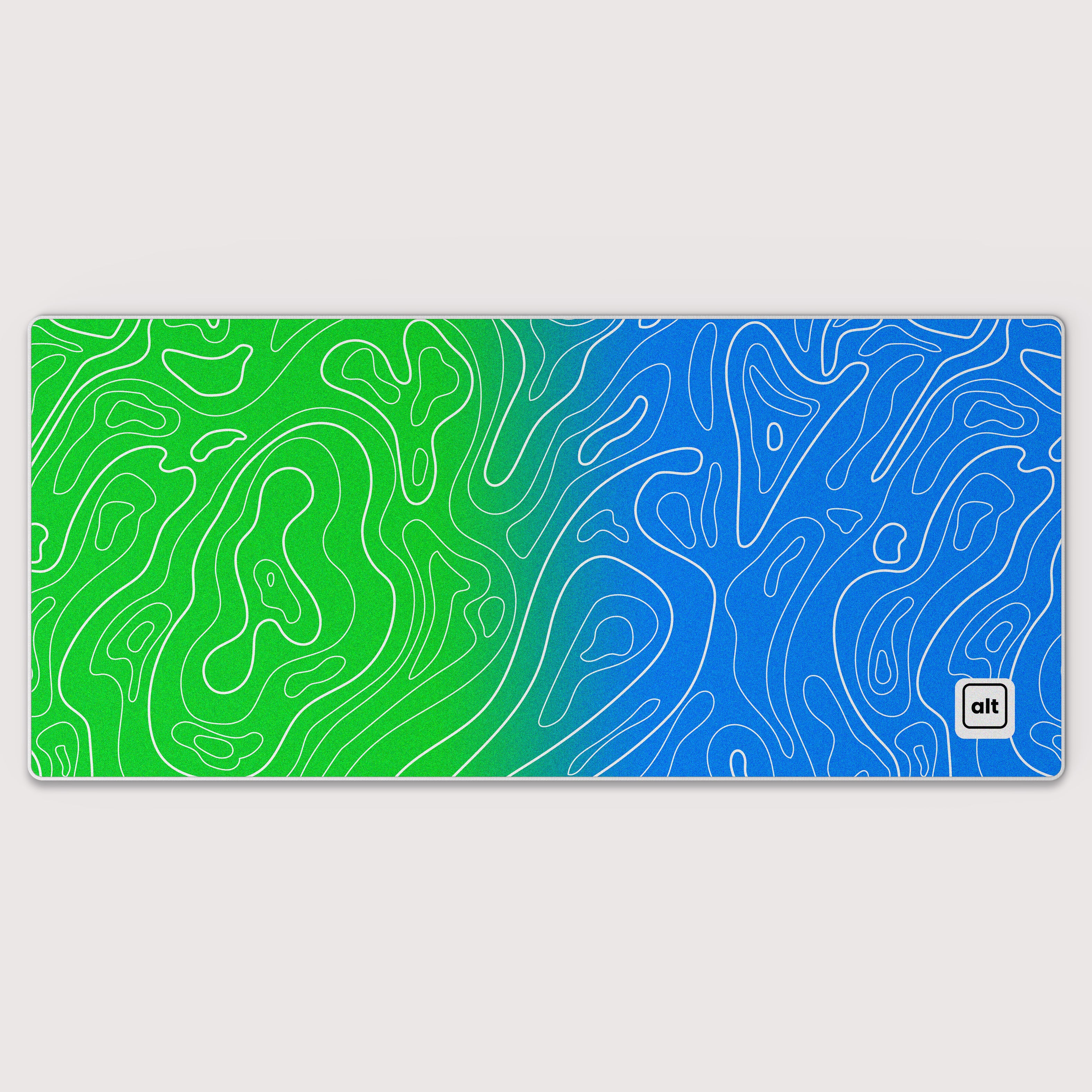 Peacock Ombre Damascus Mousepad