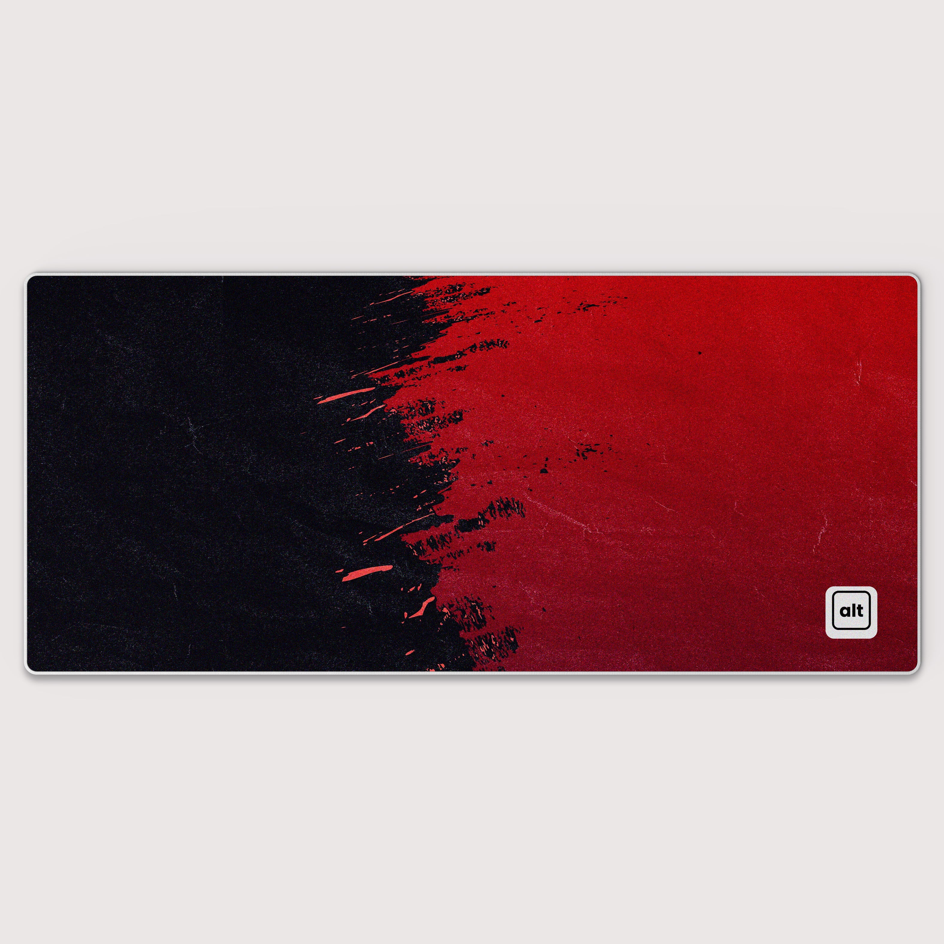Red Paint Spill Mousepad