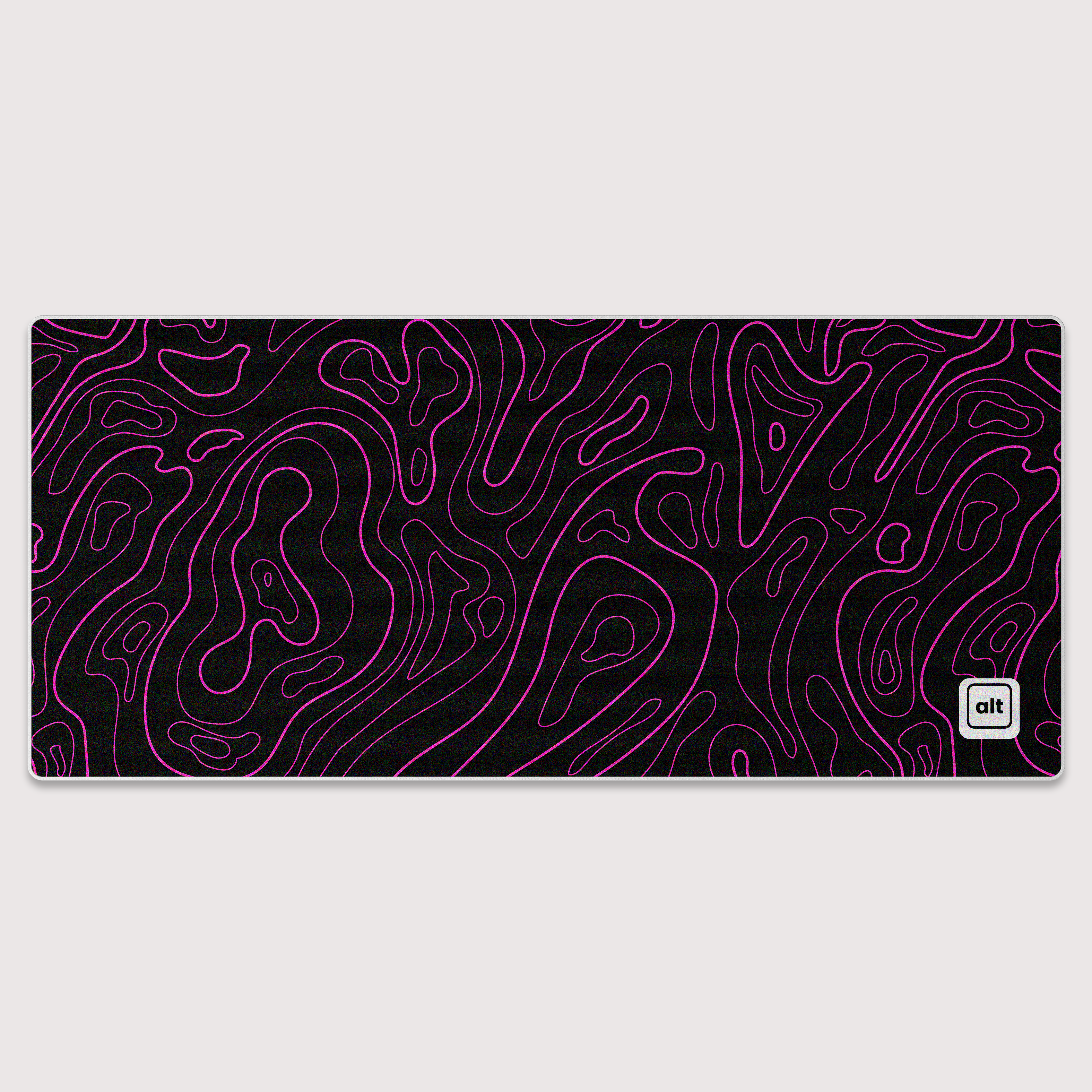 Pink Black Damascus Mousepad