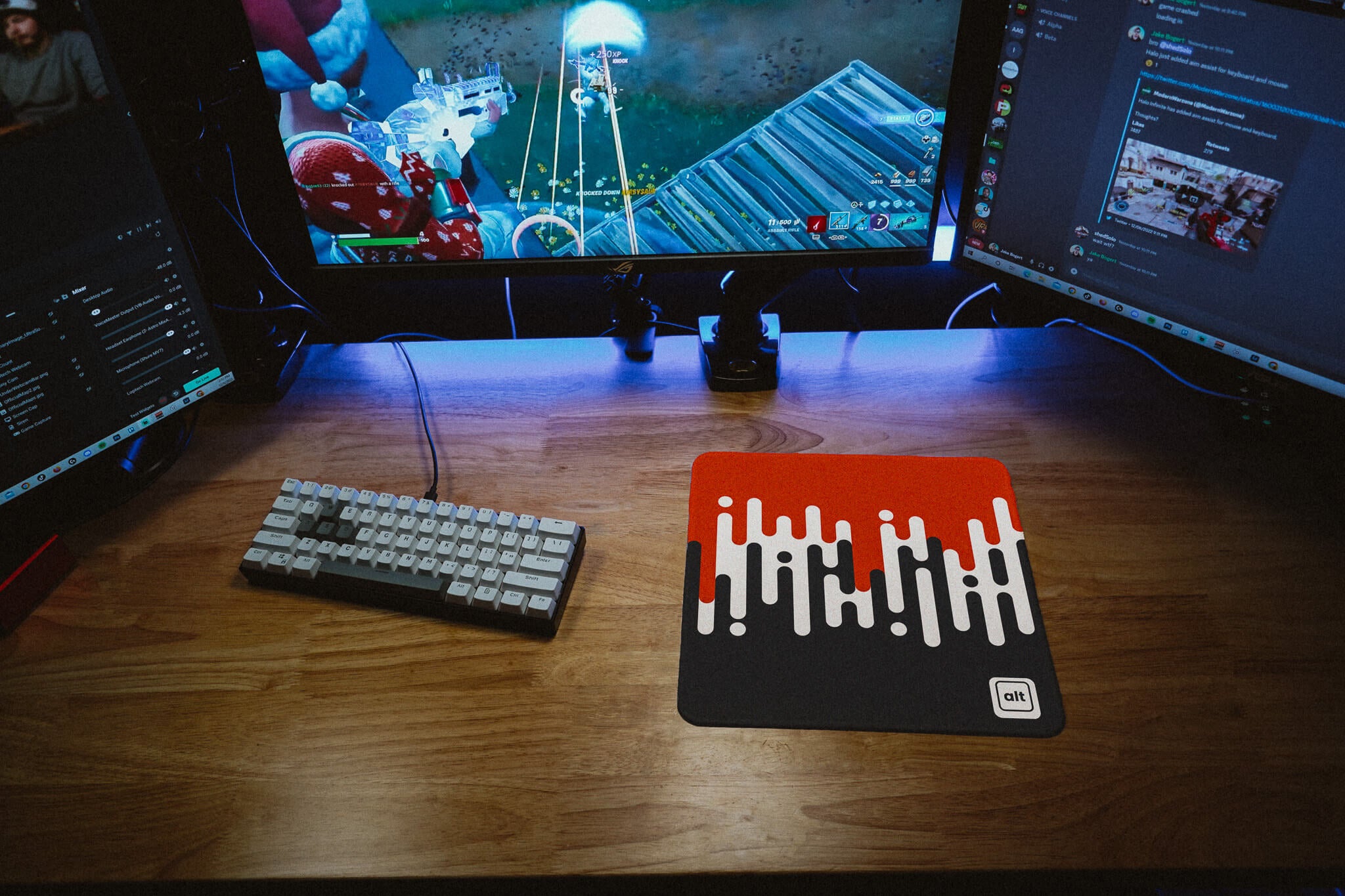 Linear Waves Fox Mousepad