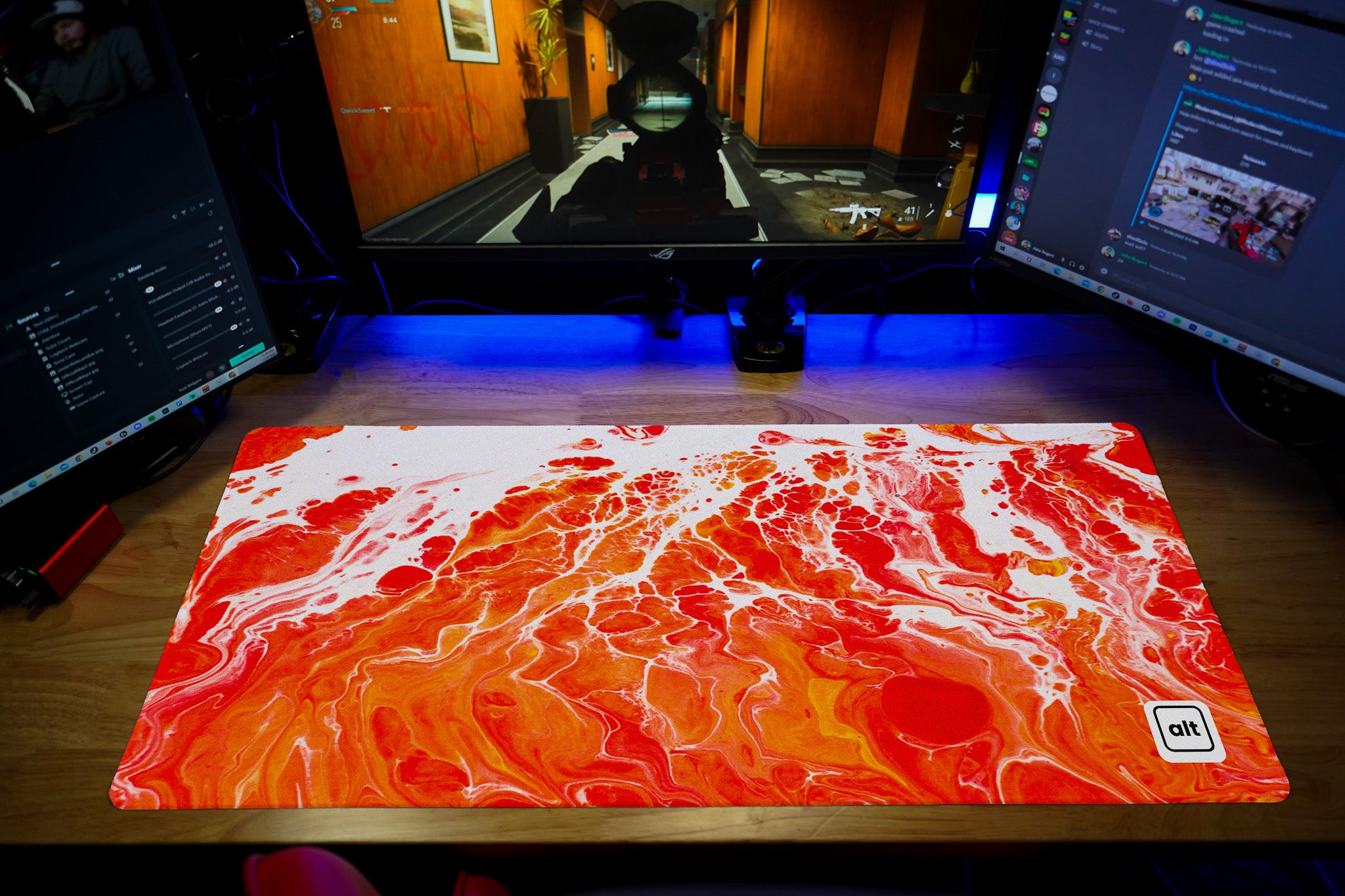 Red Ocean Mousepad