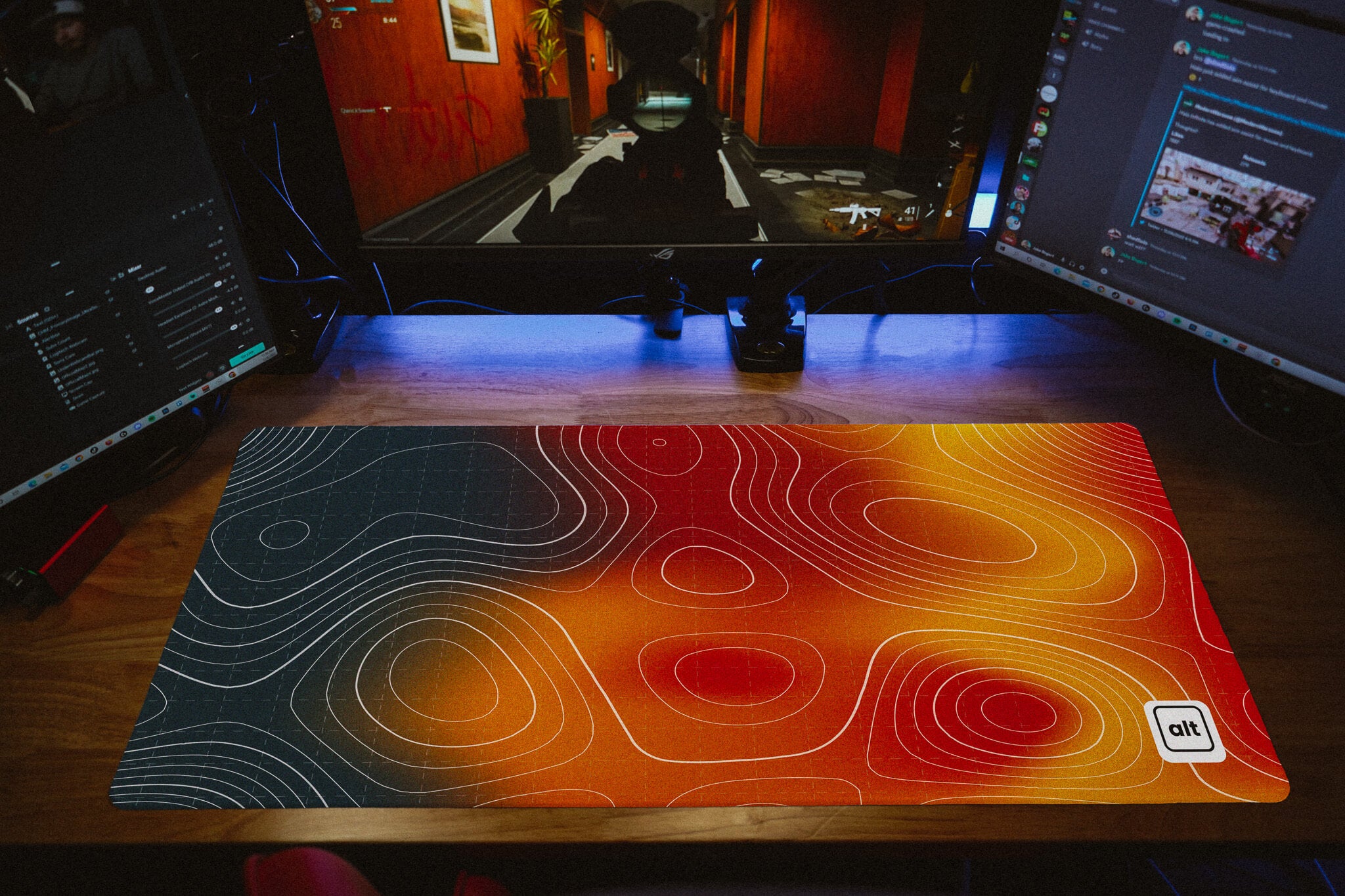Heatwave Damascus Mousepad