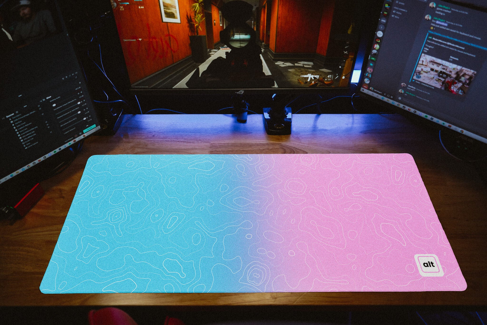 Damascus Cotton Candy Mousepad