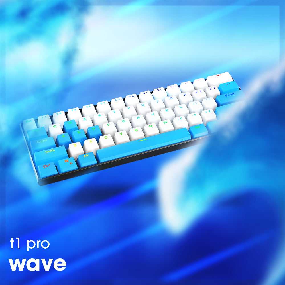 Japanese Wave Keycaps | Blue Keycaps