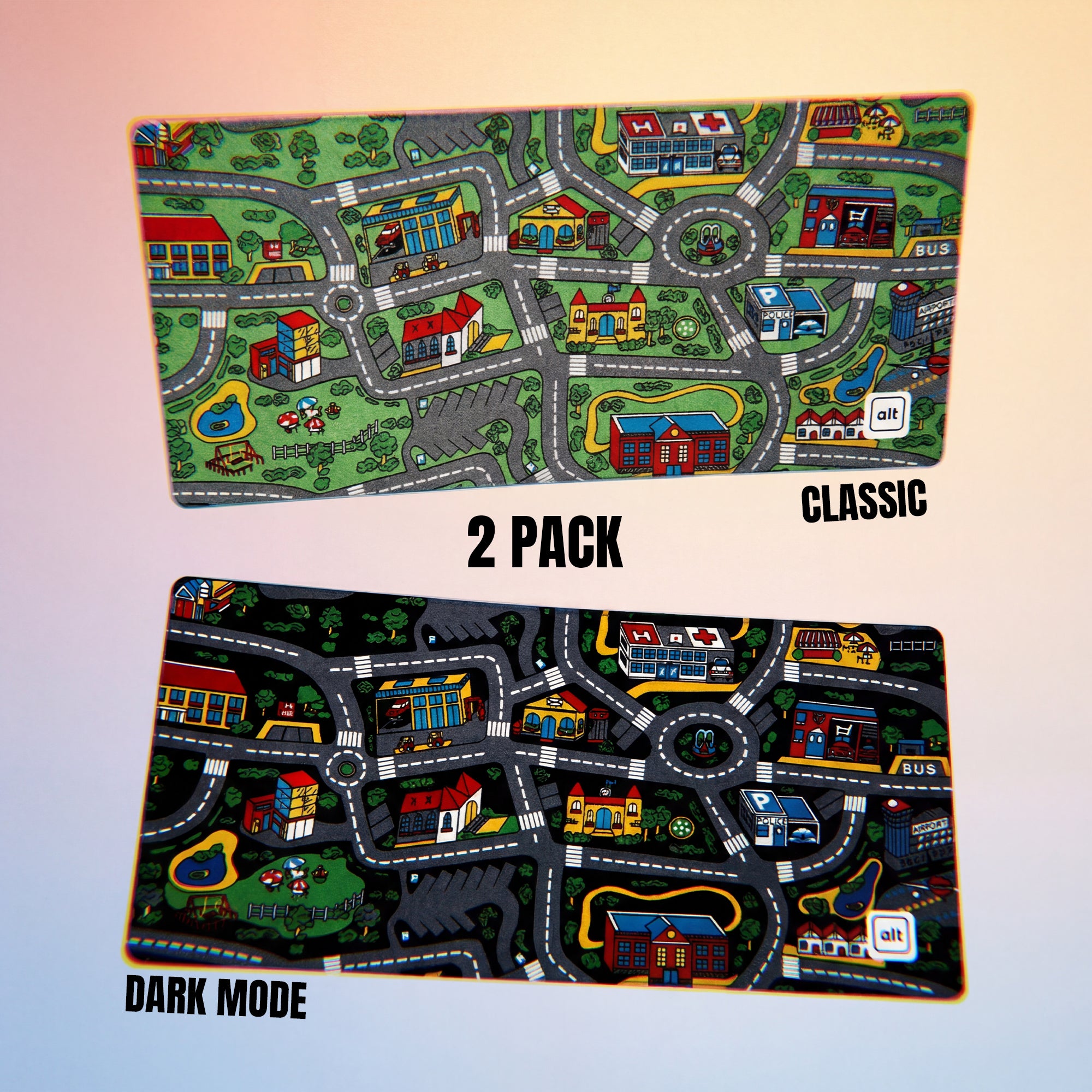 Retro Cars Mat Mousepad - [alt_customs]
