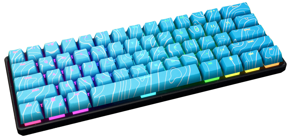 Blue Damascus T60 Pro 60% gaming keyboard