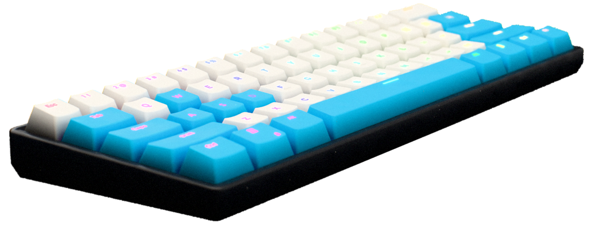Wave 60% gaming keyboard – side profile