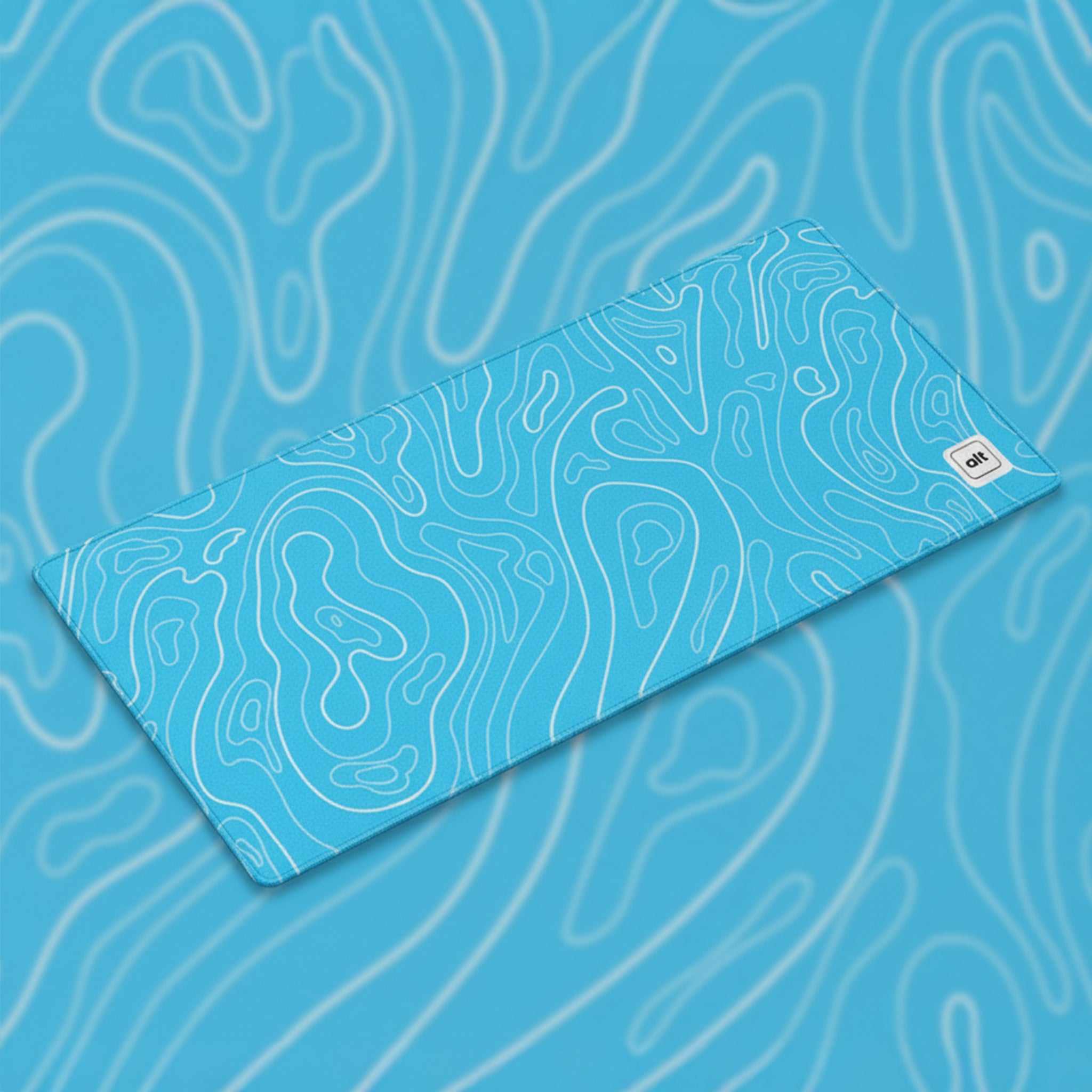 Blue Damascus Mousepad