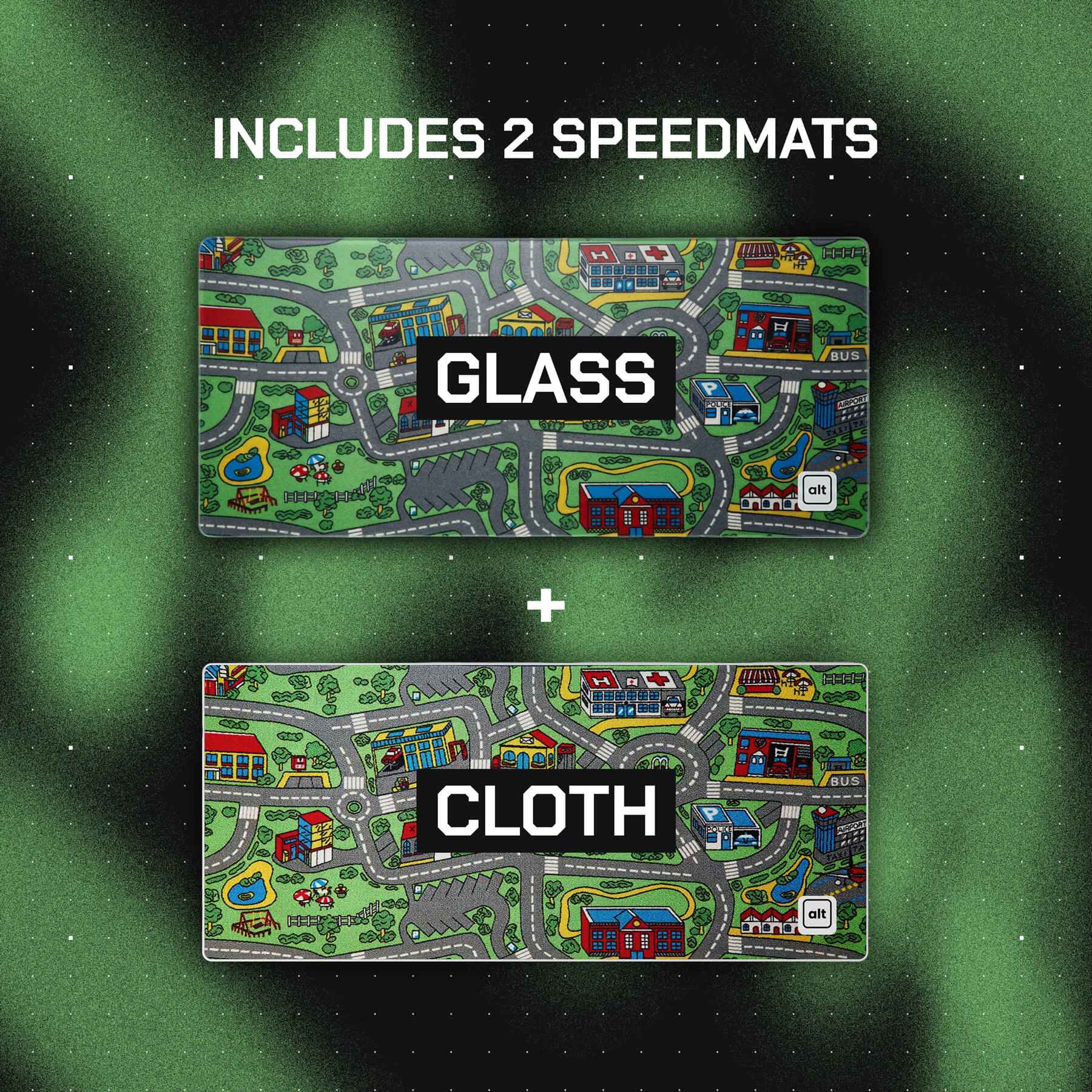 Retro Cars AltraGlide Glass XXL Speedmat - [alt_customs]