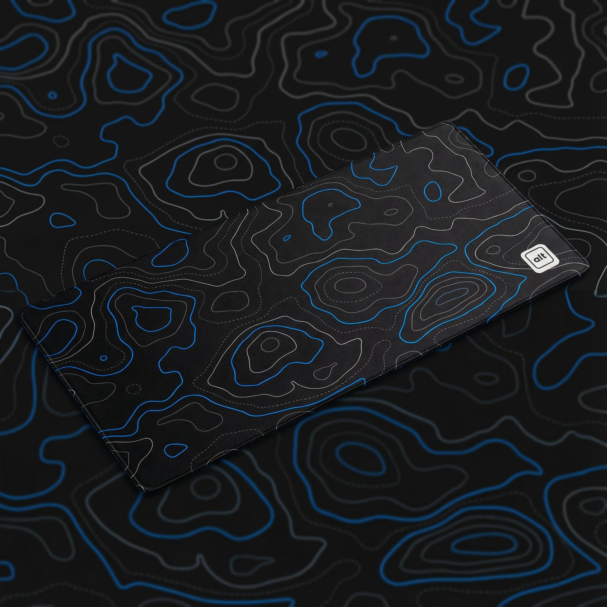 Dark Inverted Blue Damascus