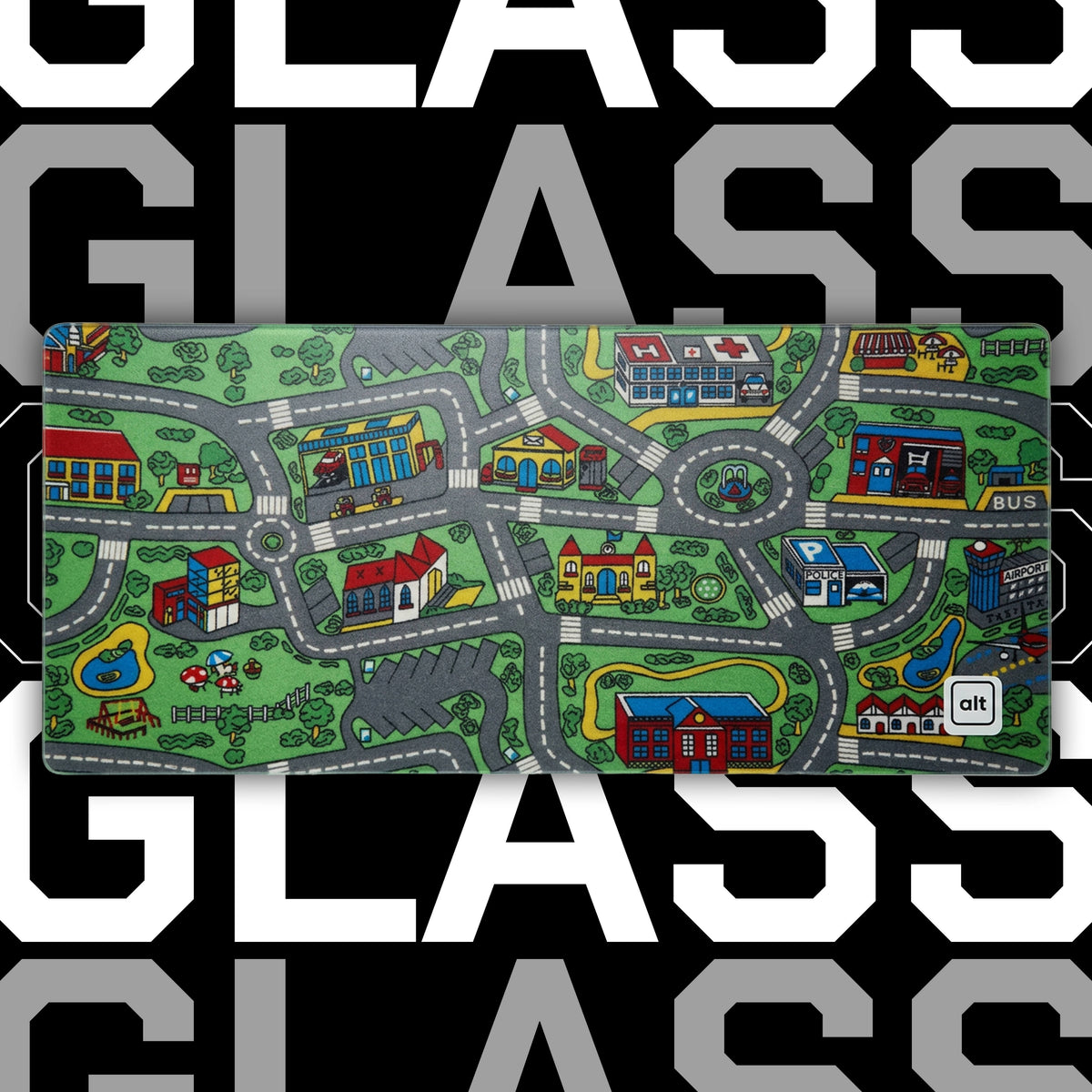 Retro Cars AltraGlide Glass XXL Speedmat - [alt_customs]