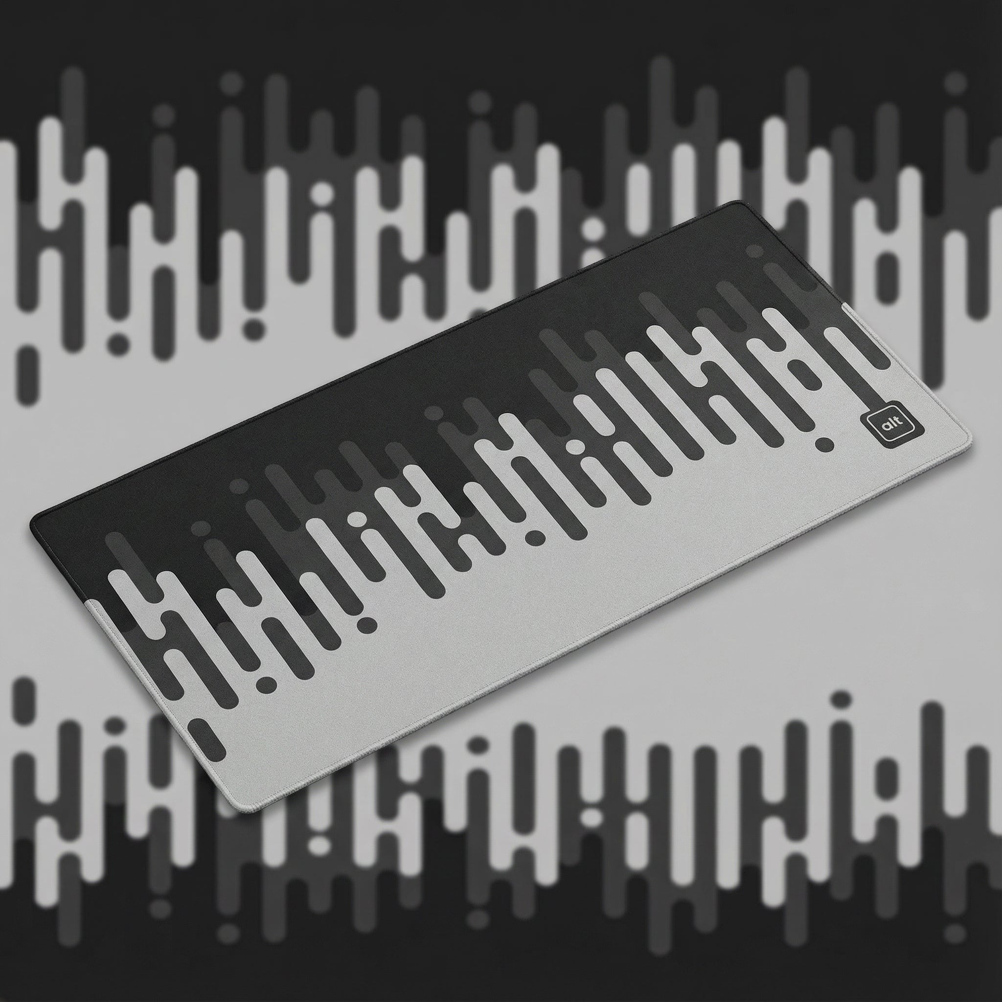 Linear Waves Monochrome Mousepad