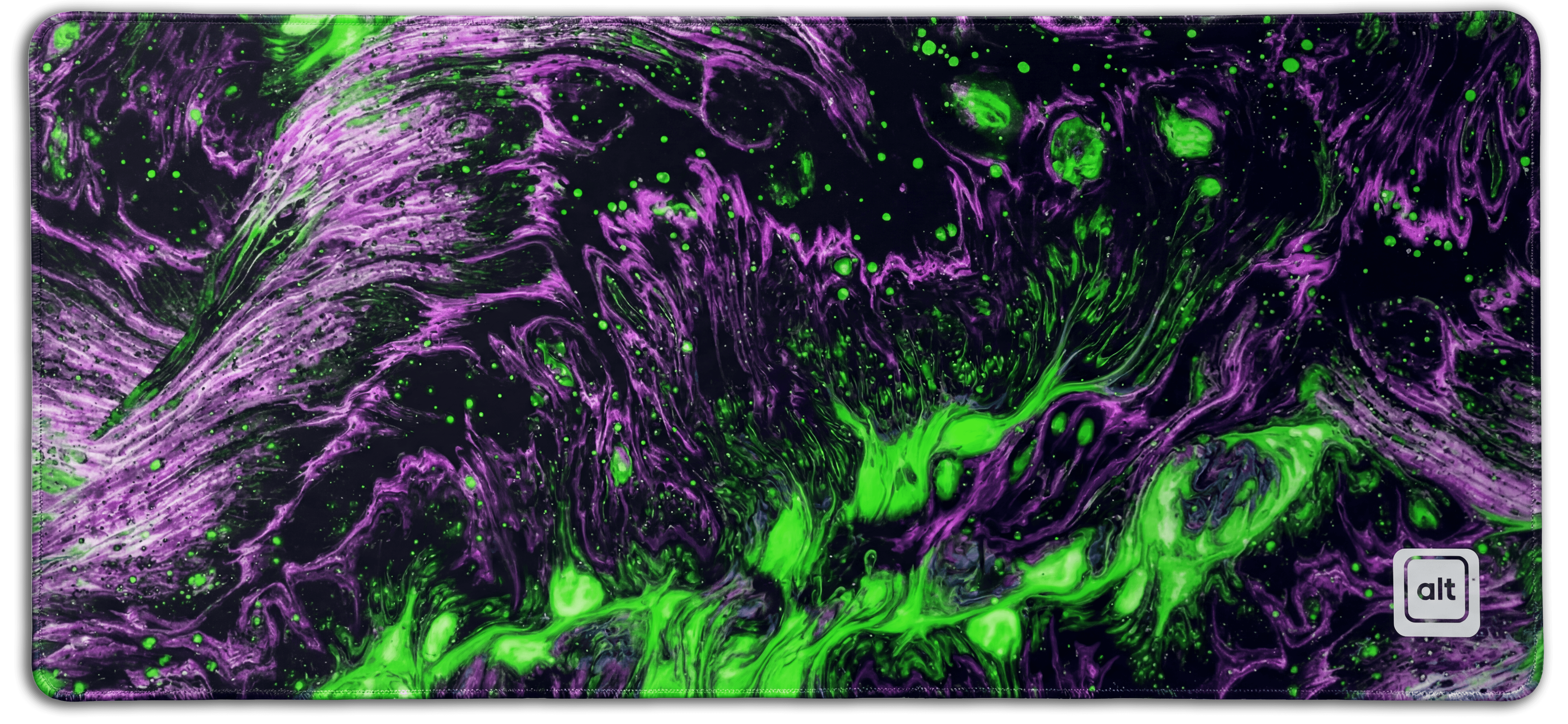 Purple Green Lava Mousepad