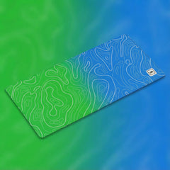Peacock Ombre Damascus Mousepad - [alt_customs]