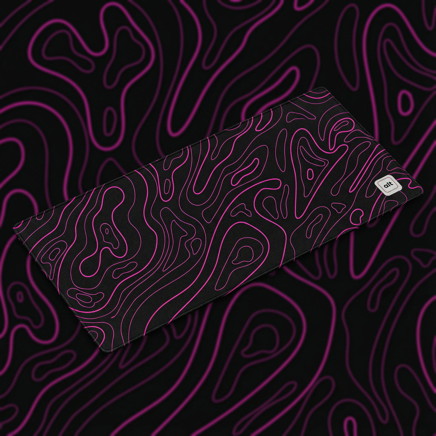 Pink Black Damascus Mousepad - [alt_customs]