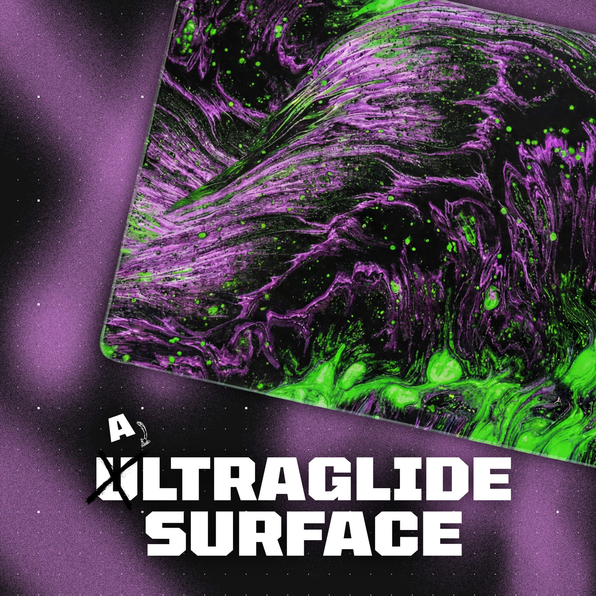 Purple Green Lava AltraGlide Glass XXL Speedmat - [alt_customs]