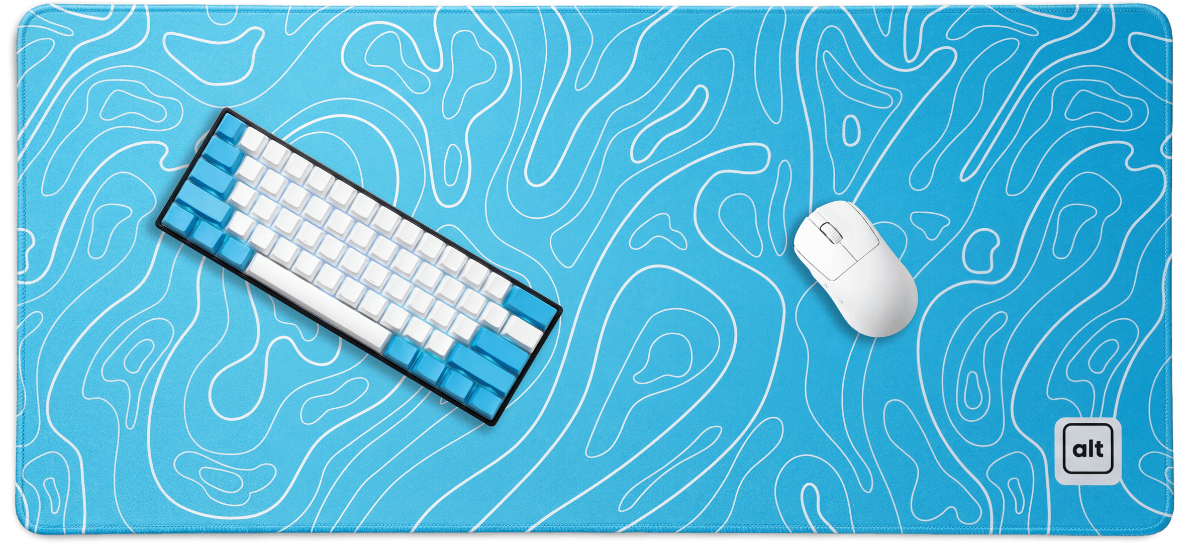 Blue Damascus Mousepad