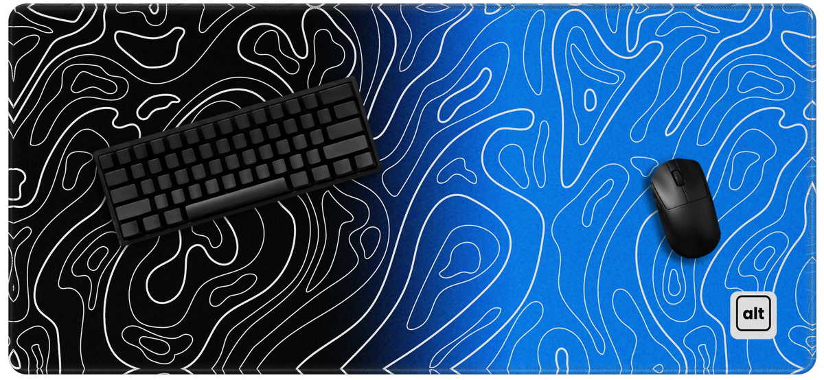 Bisman Ombre Damascus Mousepad - [alt_customs]