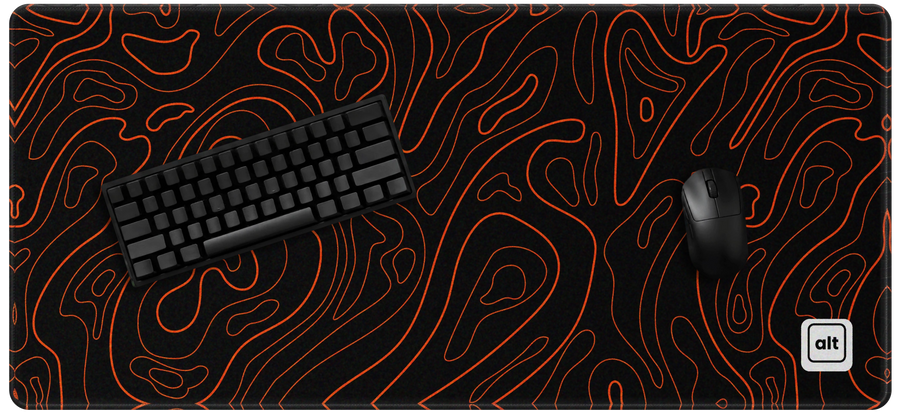 Orange Black Damascus