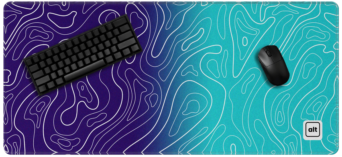 Purple Ombre Damascus Mousepad - [alt_customs]