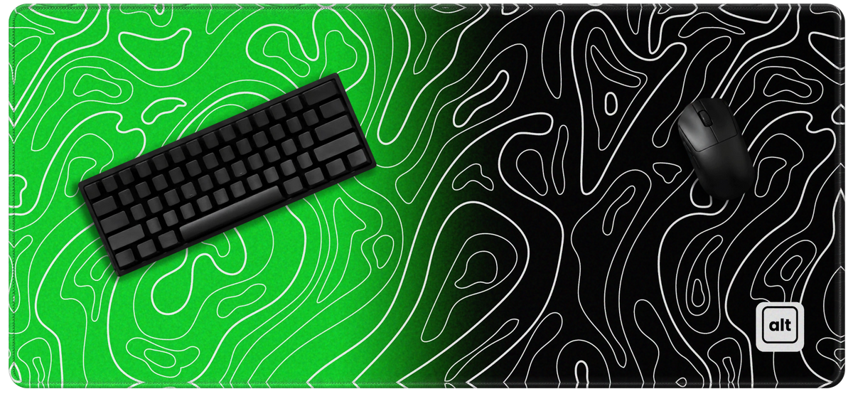 Shamrock Ombre Damascus Mousepad - [alt_customs]