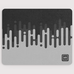 Linear Waves Monochrome Mousepad - [alt_customs]