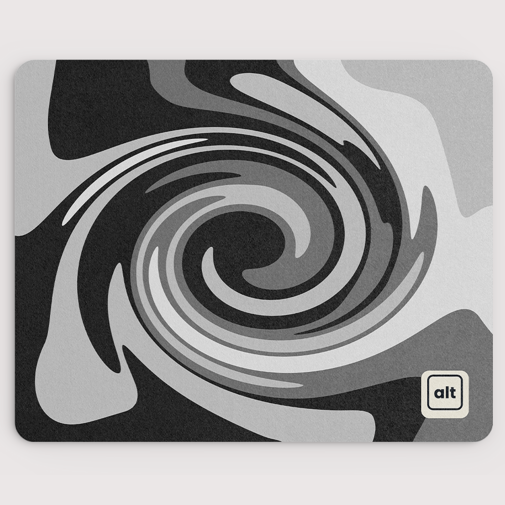 Twisted Grayscale Mousepad