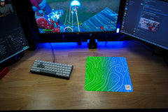 Peacock Ombre Damascus Mousepad - [alt_customs]