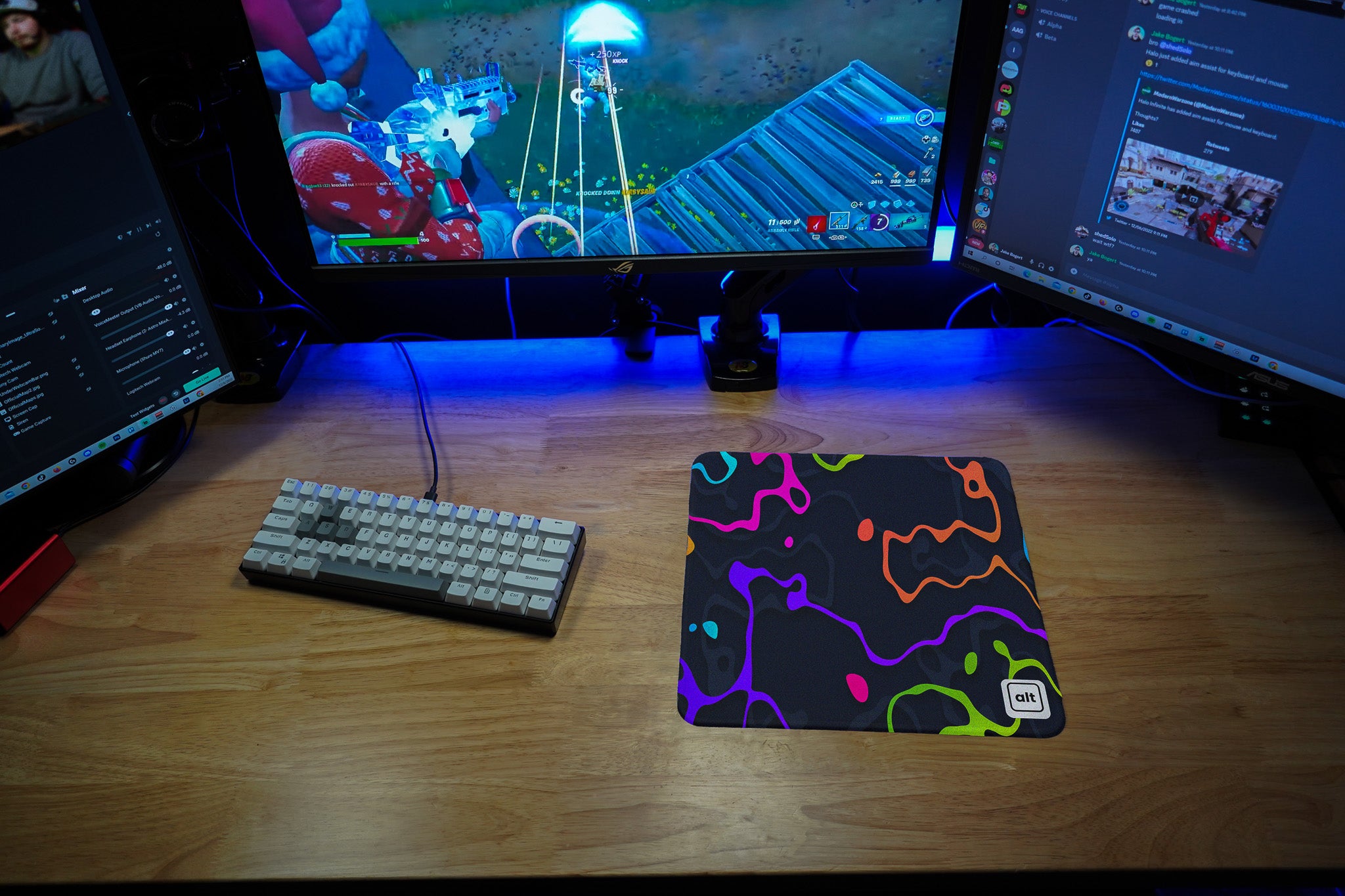 Neon Splash Mousepad