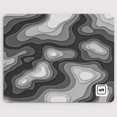 Black and White Regions Mousepad - [alt_customs]