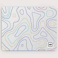 White and Blue Damascus Mousepad - [alt_customs]