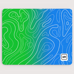 Peacock Ombre Damascus Mousepad - [alt_customs]