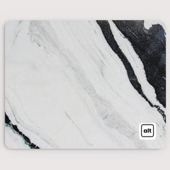 Black and White Marble Mousepad - [alt_customs]