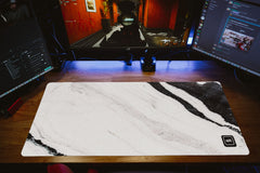 Black and White Marble Mousepad - [alt_customs]
