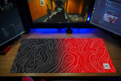 Flamin Ombre Damascus Mousepad - [alt_customs]