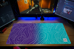 Purple Ombre Damascus Mousepad - [alt_customs]