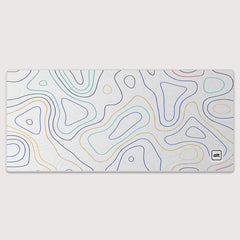 White and Blue Damascus Mousepad - [alt_customs]