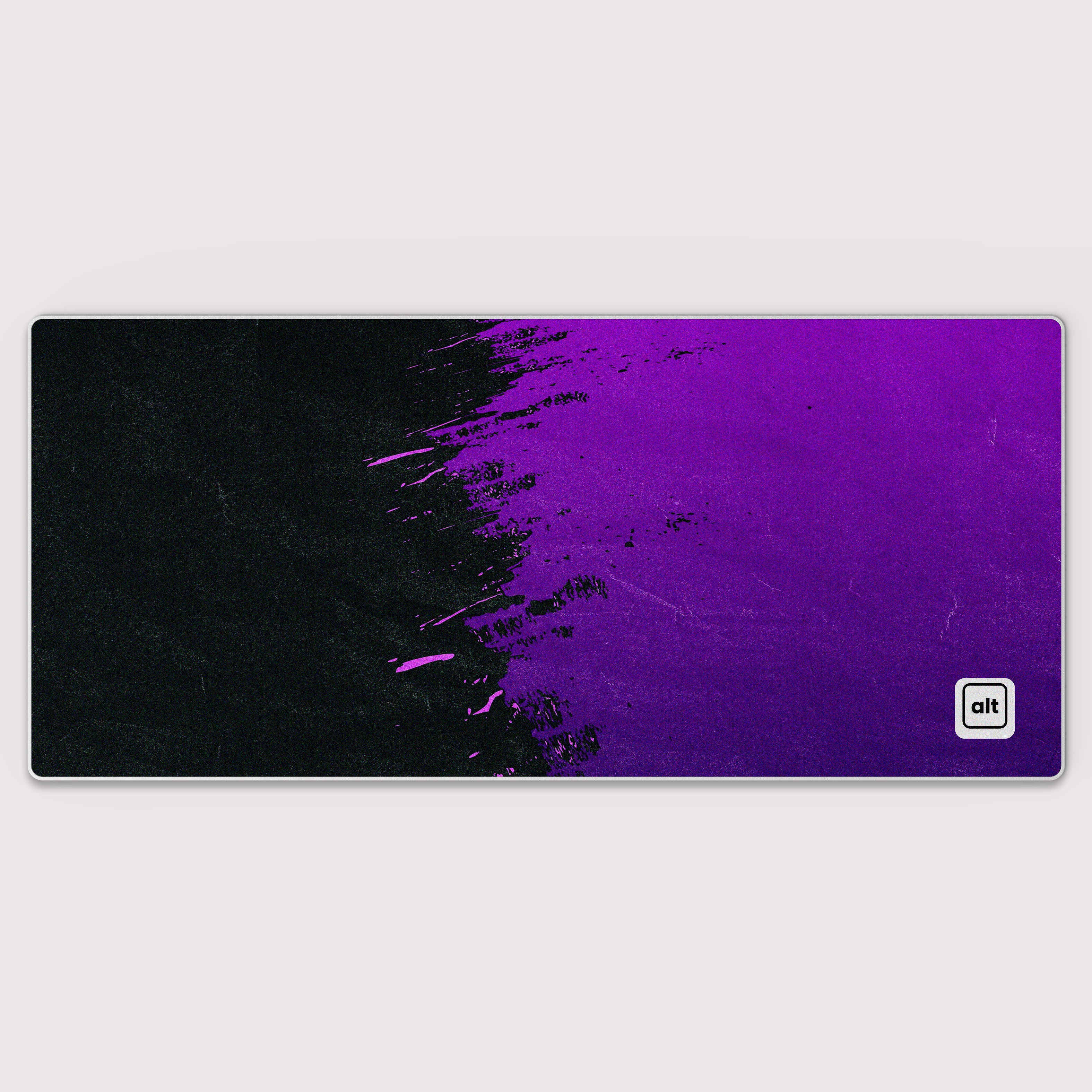 Purple Paint Spill Mousepad